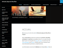 Tablet Screenshot of amicalelaiquemourillon.fr